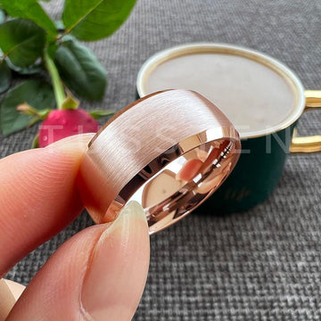 New Arrival 10MM Classic Domed Brushed Finish Comfort Fit Men's Tungsten Wedding Forever Rings - The Jewellery Supermarket